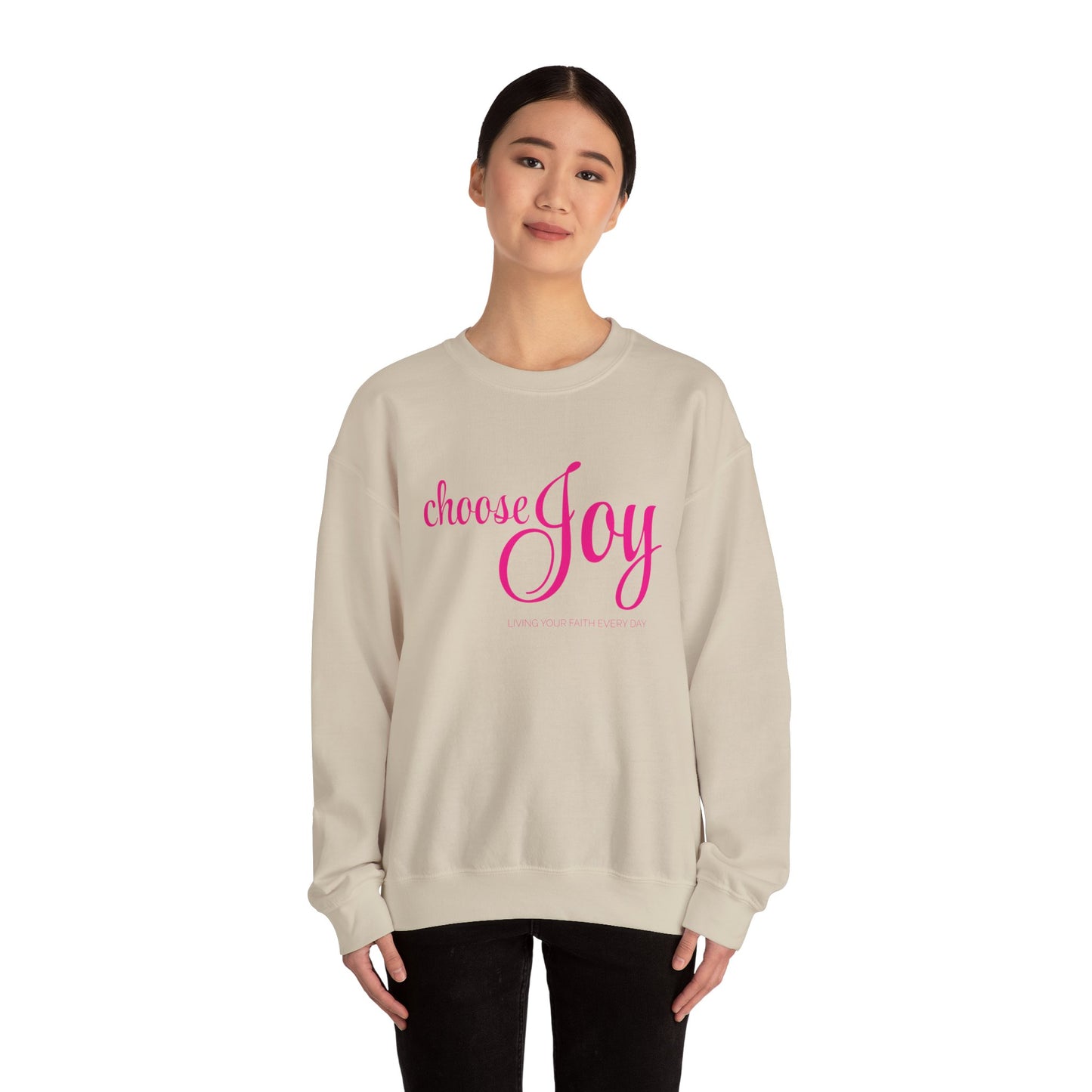 "Choose Joy" Unisex Crewneck Sweatshirt - Inspirational Everyday Wear