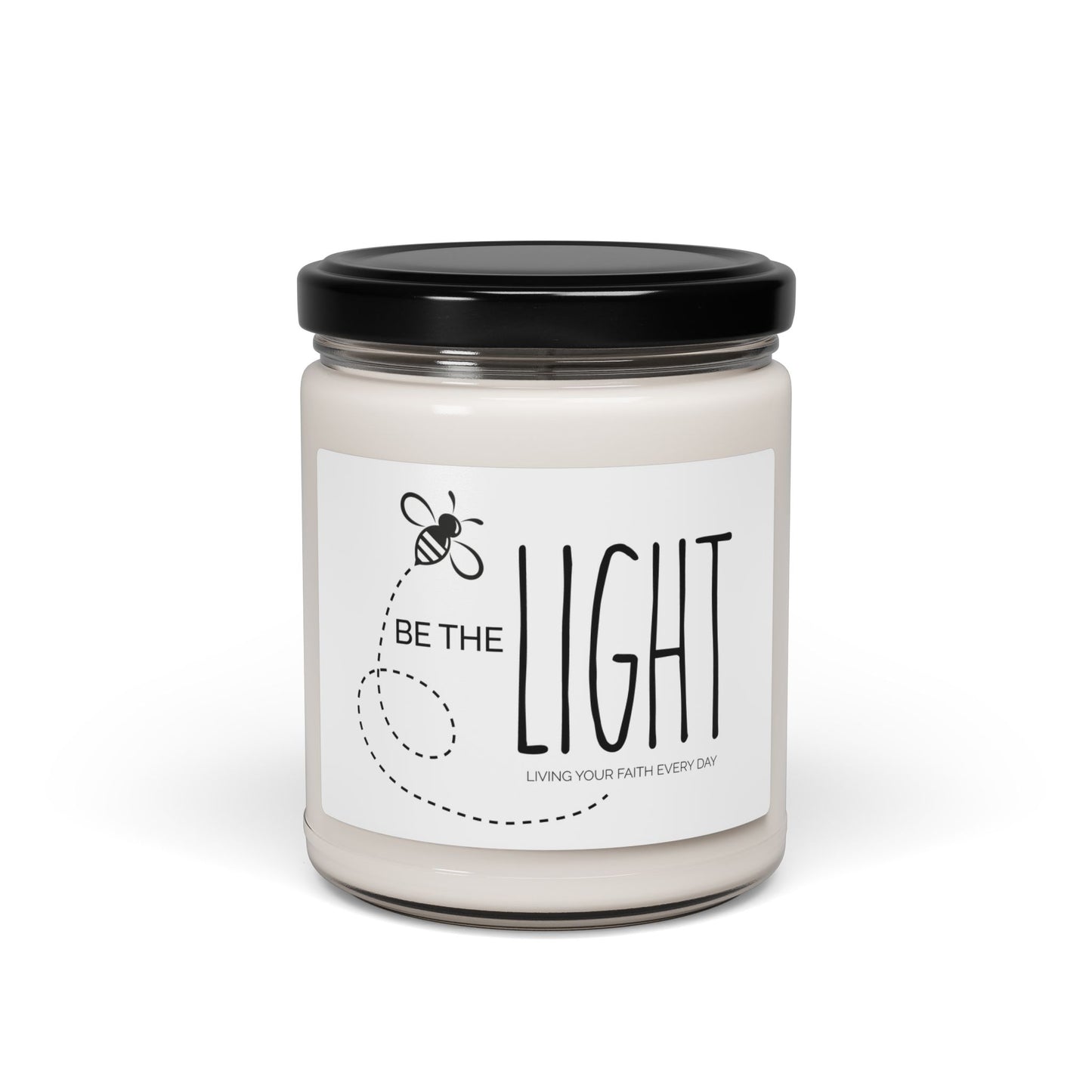 "Be the Light" Scented Soy Candle - 9oz Inspirational Candle