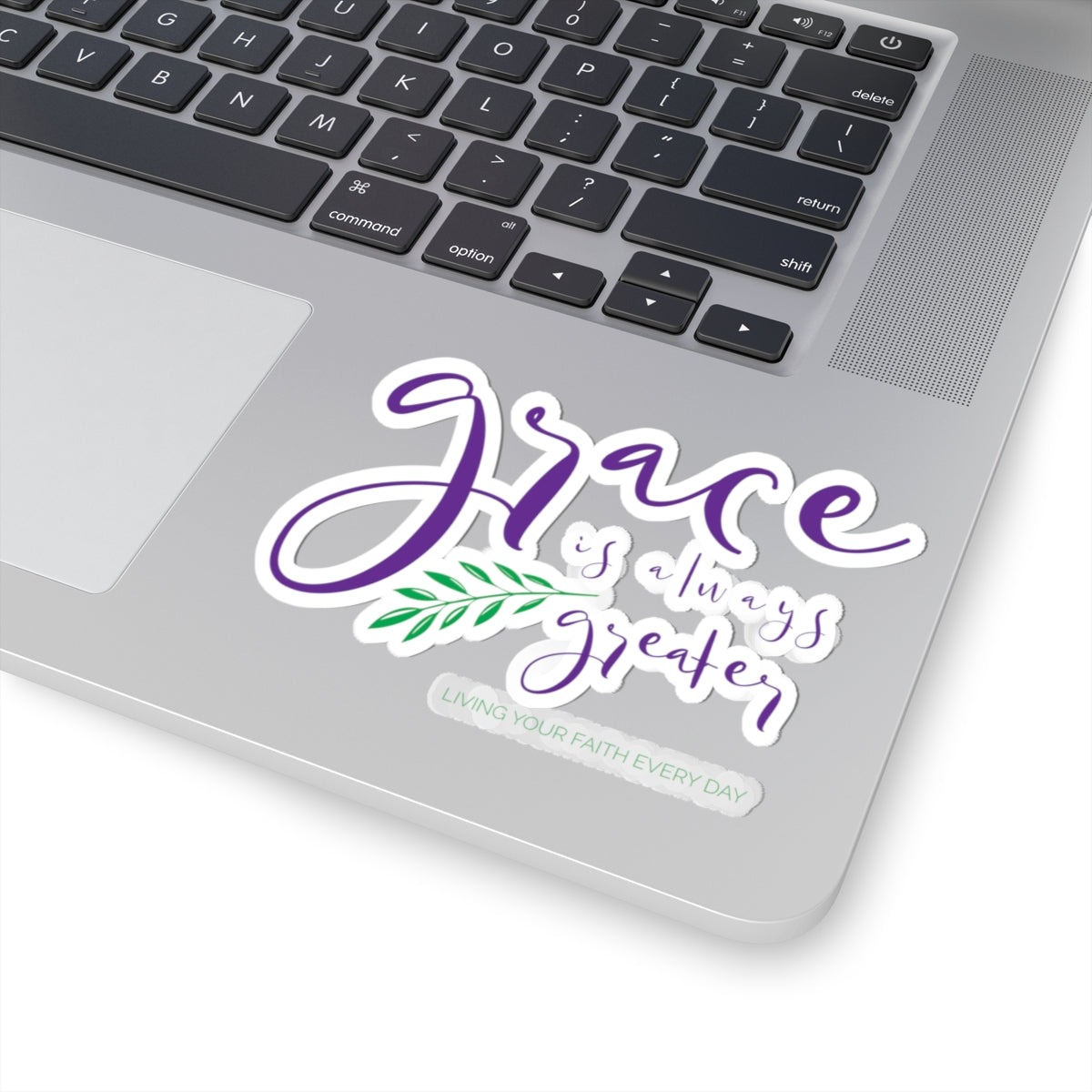 Inspirational Grace Kiss-Cut Stickers - Living Your Faith Everyday