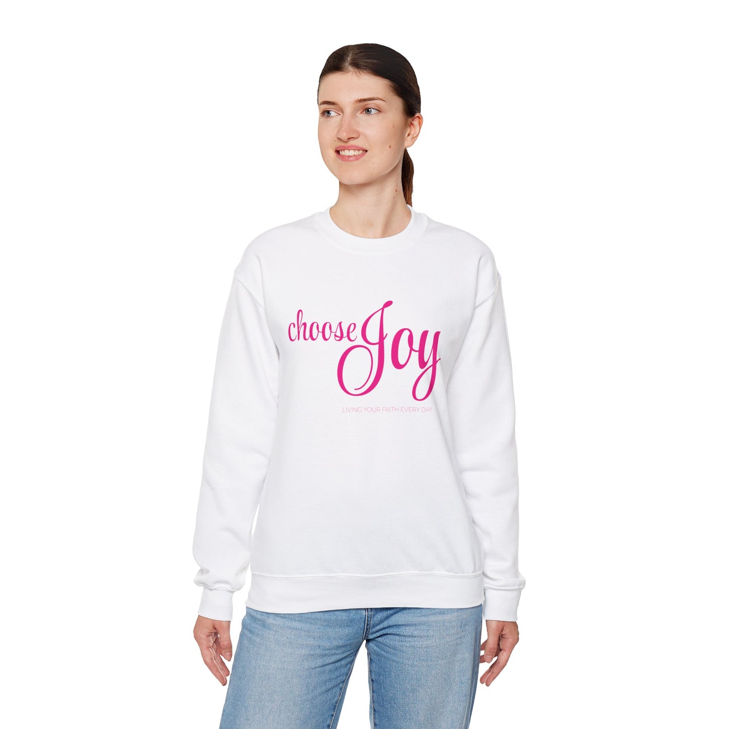 "Choose Joy" Unisex Crewneck Sweatshirt - Inspirational Everyday Wear