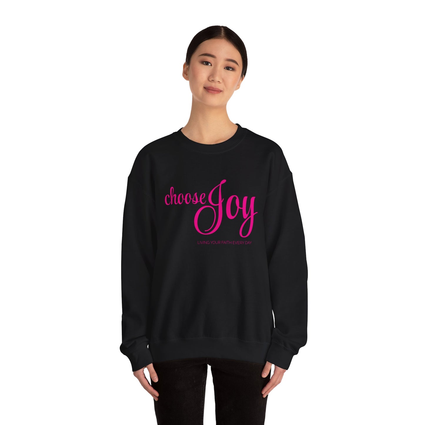 "Choose Joy" Unisex Crewneck Sweatshirt - Inspirational Everyday Wear