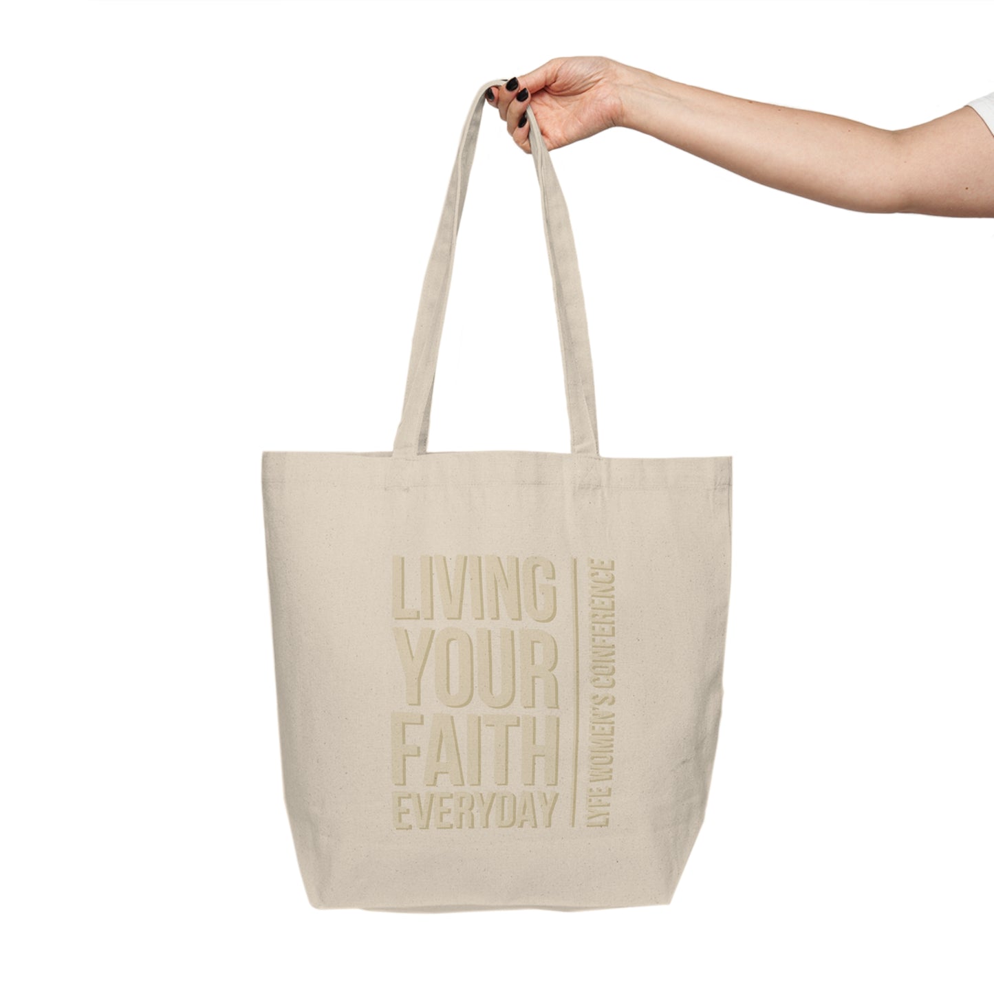 Living Your Faith | Canvas Shopping Tote