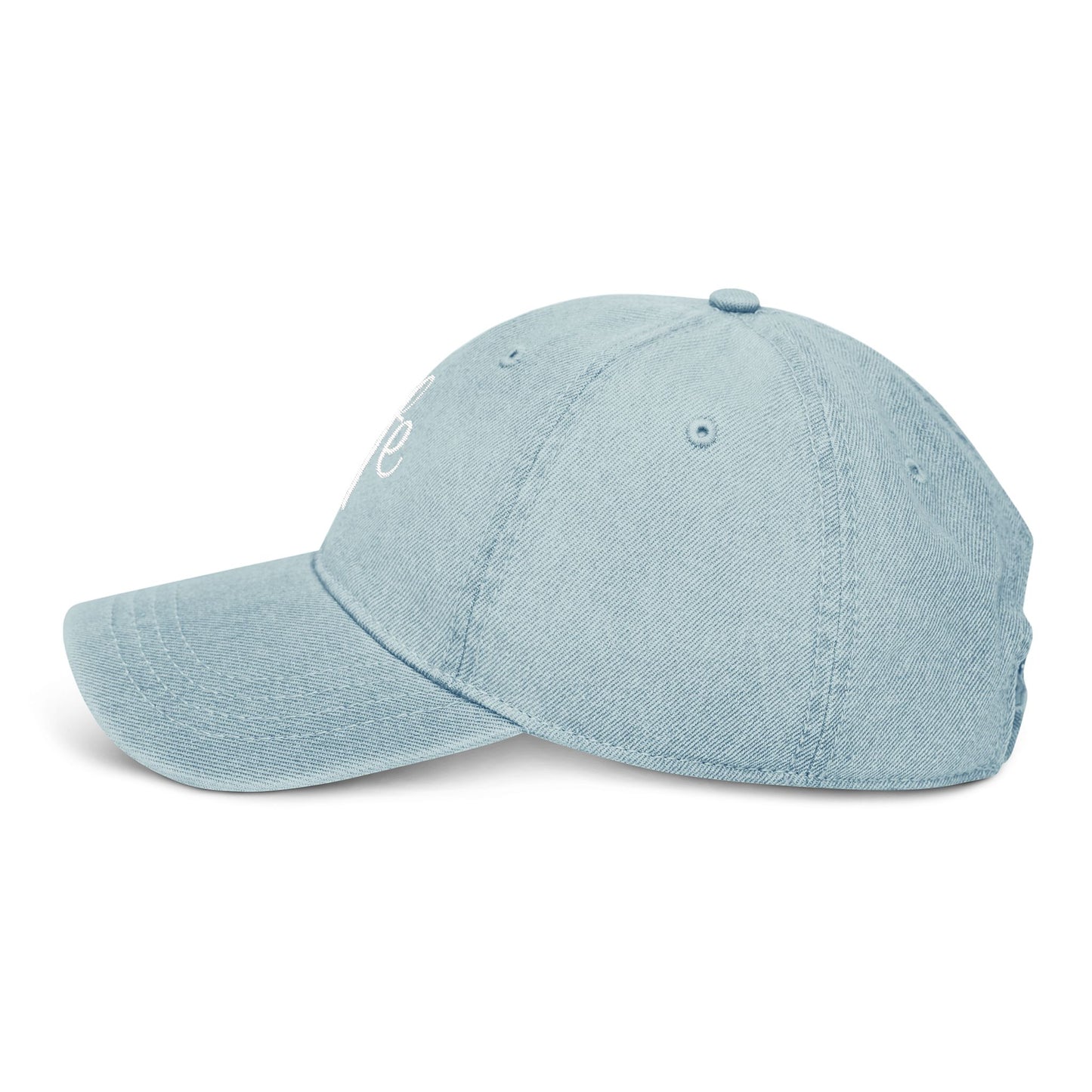 Embroidered Casual Denim Hat - 'Lyfe'