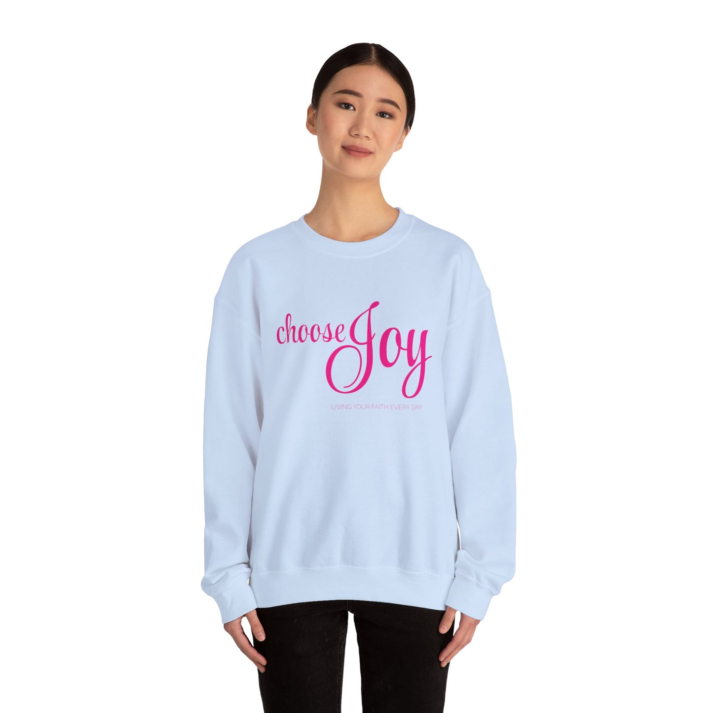 "Choose Joy" Unisex Crewneck Sweatshirt - Inspirational Everyday Wear