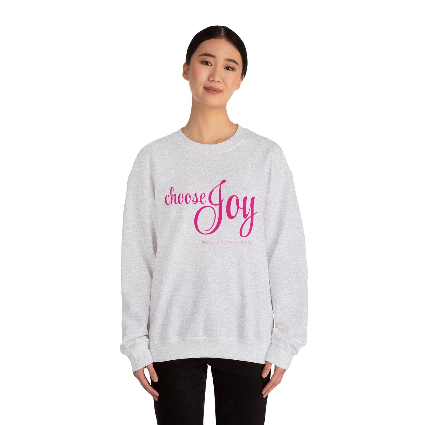 "Choose Joy" Unisex Crewneck Sweatshirt - Inspirational Everyday Wear