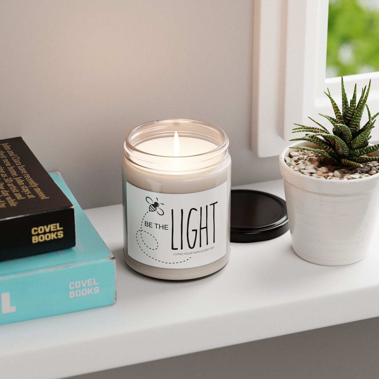 "Be the Light" Scented Soy Candle - 9oz Inspirational Candle