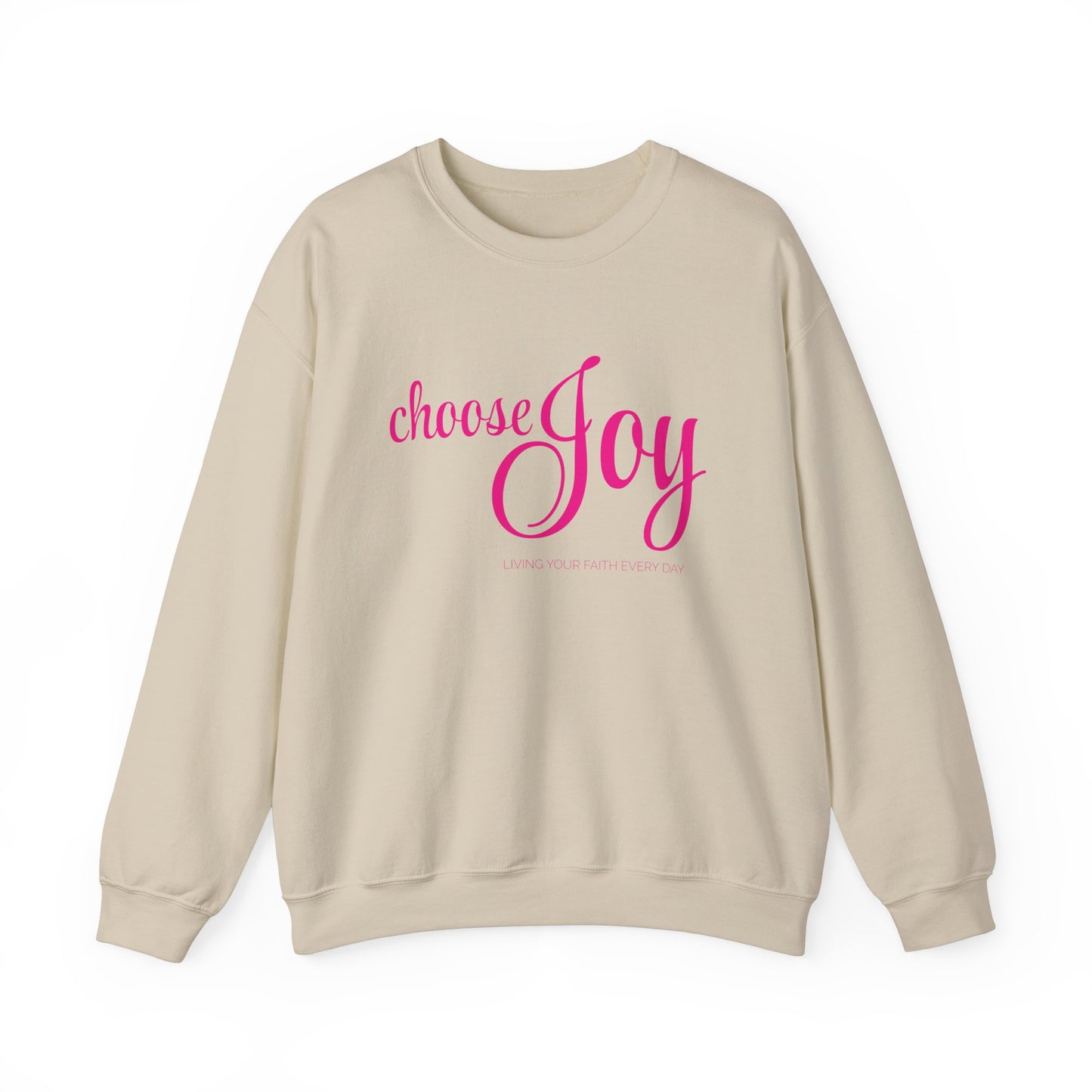"Choose Joy" Unisex Crewneck Sweatshirt - Inspirational Everyday Wear