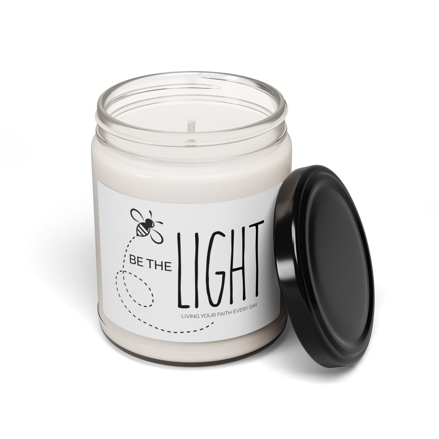 "Be the Light" Scented Soy Candle - 9oz Inspirational Candle