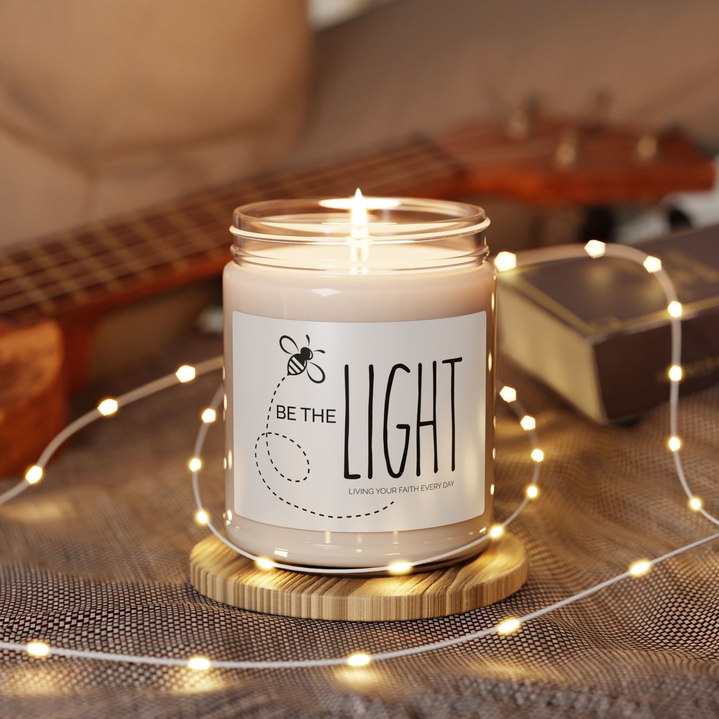 "Be the Light" Scented Soy Candle - 9oz Inspirational Candle