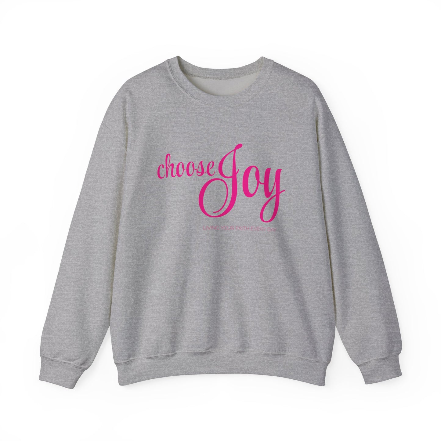 "Choose Joy" Unisex Crewneck Sweatshirt - Inspirational Everyday Wear