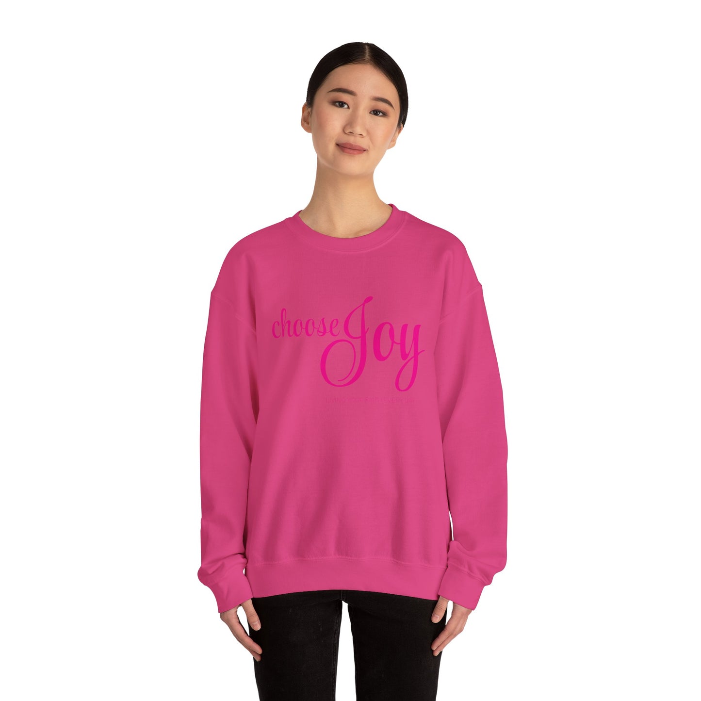 "Choose Joy" Unisex Crewneck Sweatshirt - Inspirational Everyday Wear