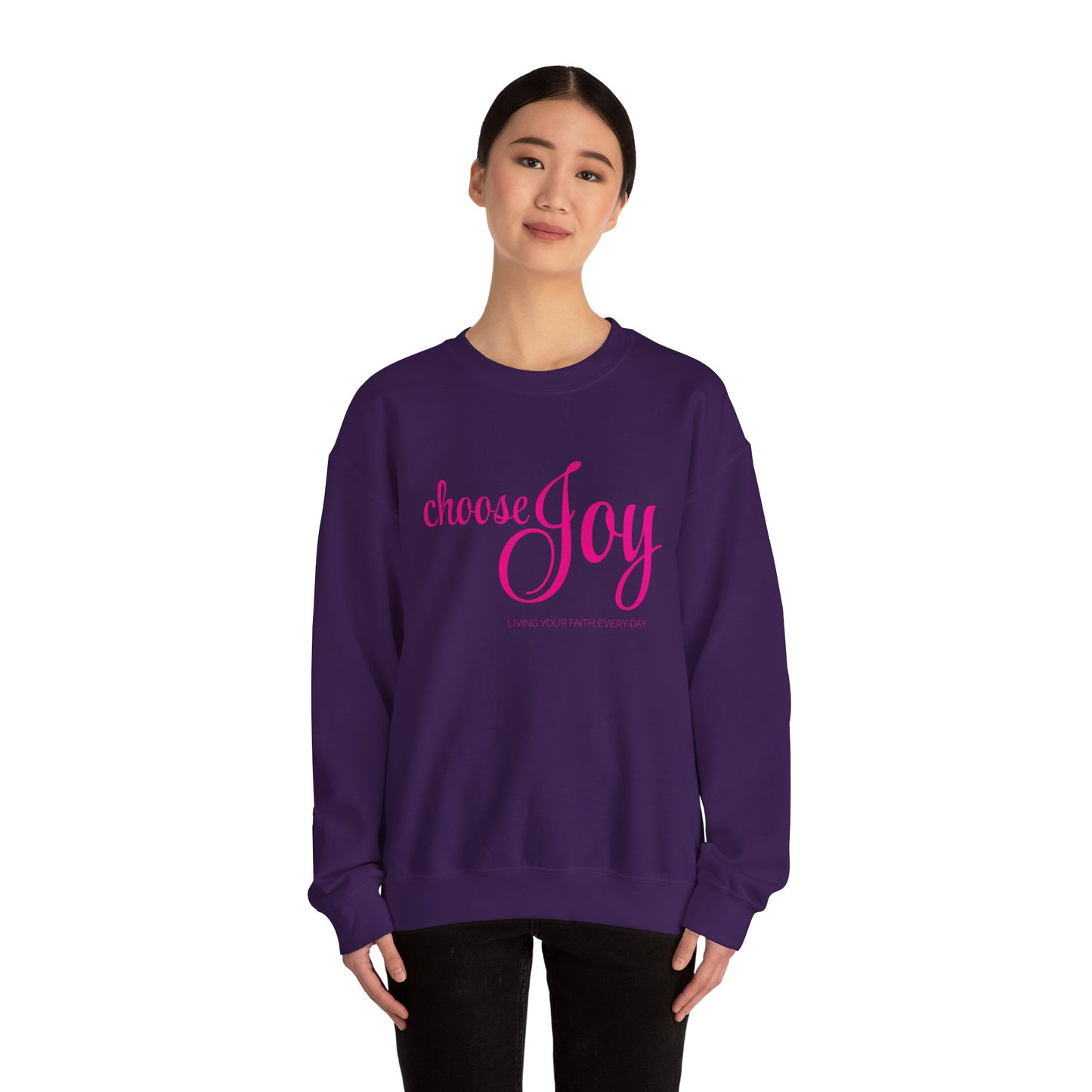 "Choose Joy" Unisex Crewneck Sweatshirt - Inspirational Everyday Wear