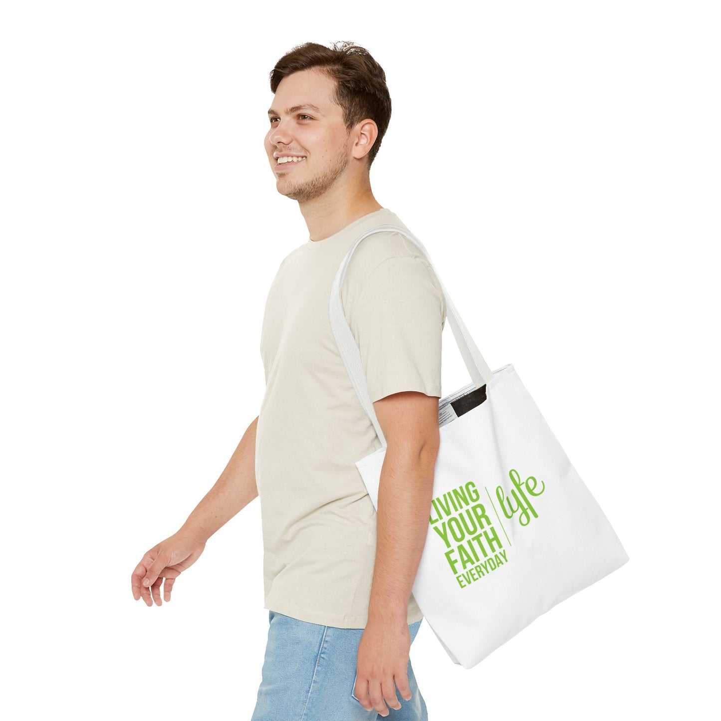 Living Your Faith Everyday | Reusable Eco-Friendly Shopper Tote