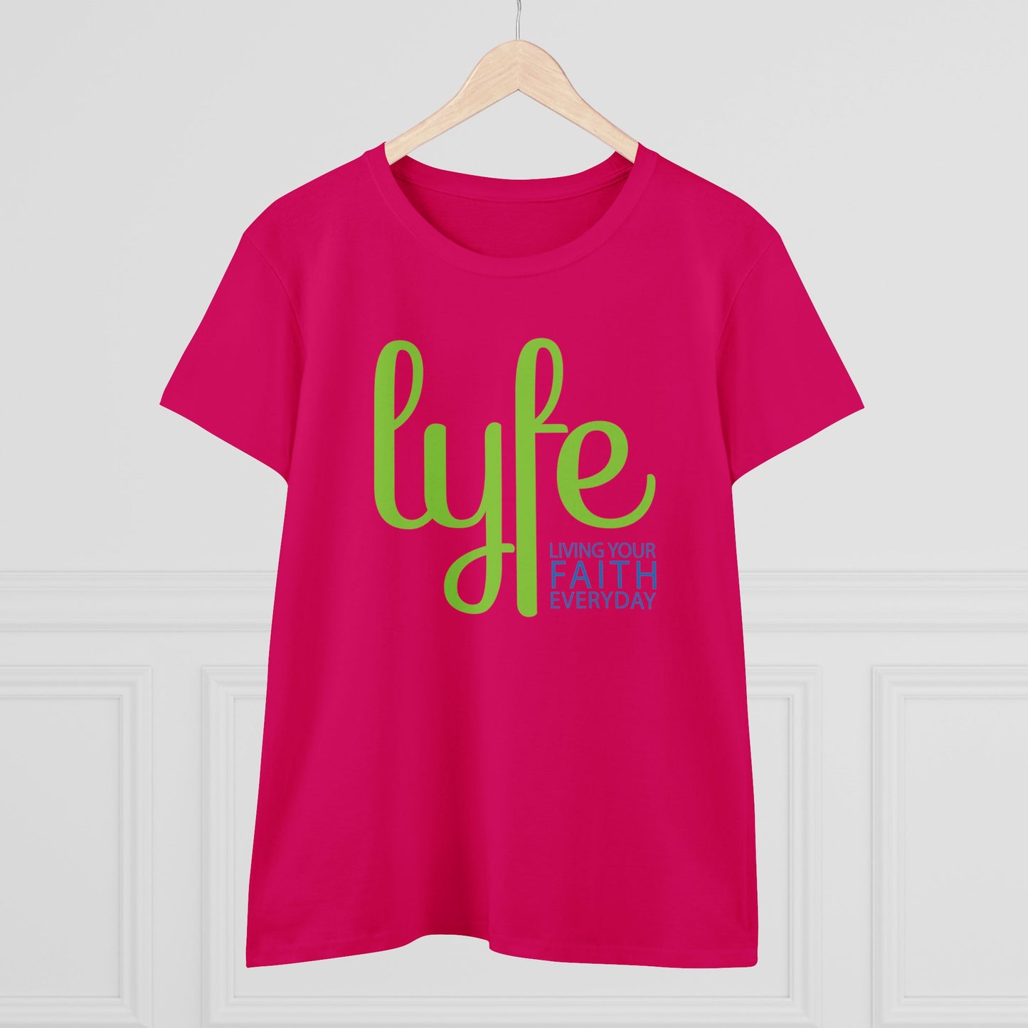 LYFE: Living Your Faith Everyday | Women's Midweight Cotton Short Sleeve Tee