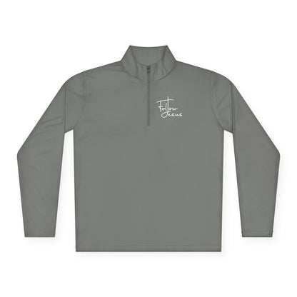 "Follow Jesus" | Unisex Quarter-Zip Pullover
