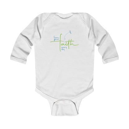 Living Your FAITH Every Day | Infant Long Sleeve Bodysuit