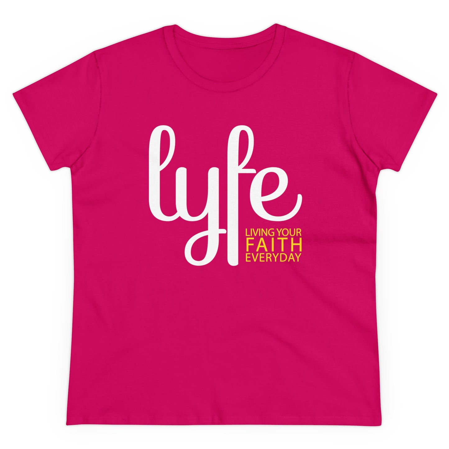 LYFE: Living Your Faith Everyday | Women's Midweight Cotton Short Sleeve Tee