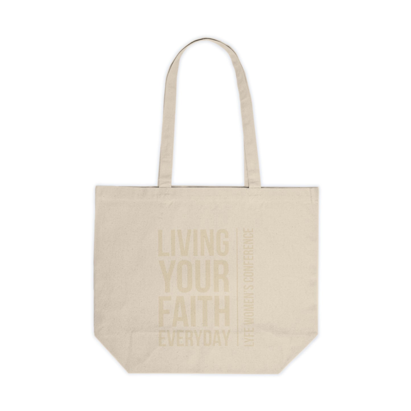 Living Your Faith | Canvas Shopping Tote