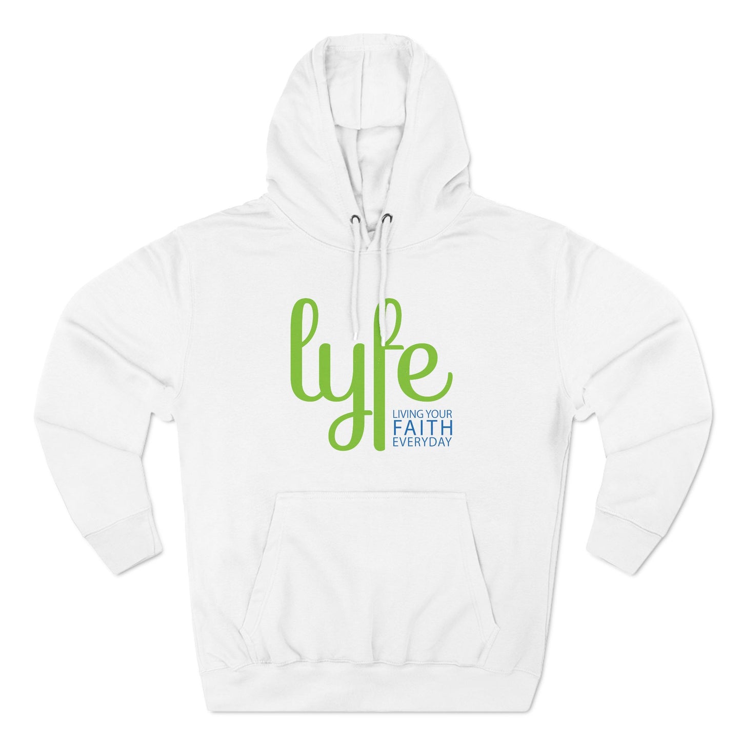 LYFE: Living Your Faith Everyday | Three-Panel Fleece Hoodie