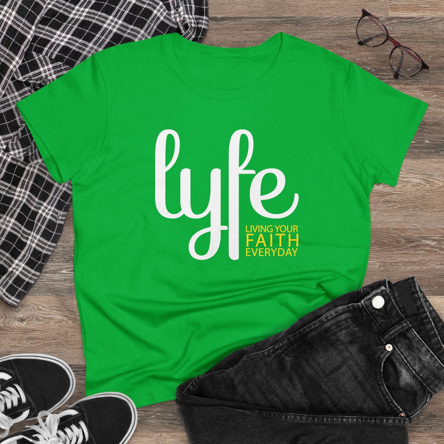 LYFE: Living Your Faith Everyday | Women's Midweight Cotton Short Sleeve Tee