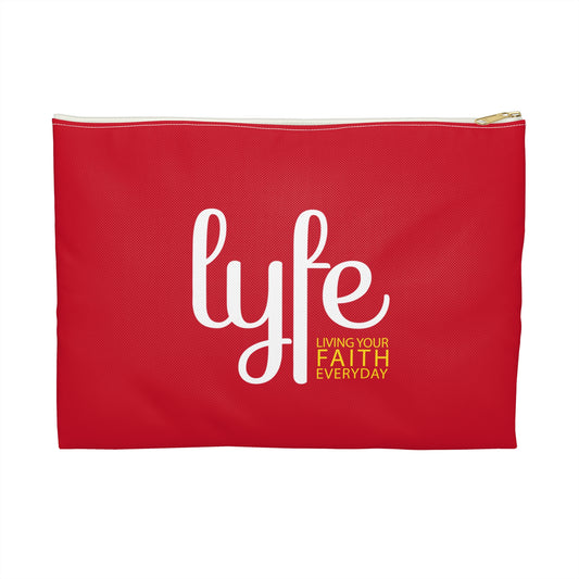 " LYFE: Living Your Faith Everyday" | Inspirational Accessory Pouch