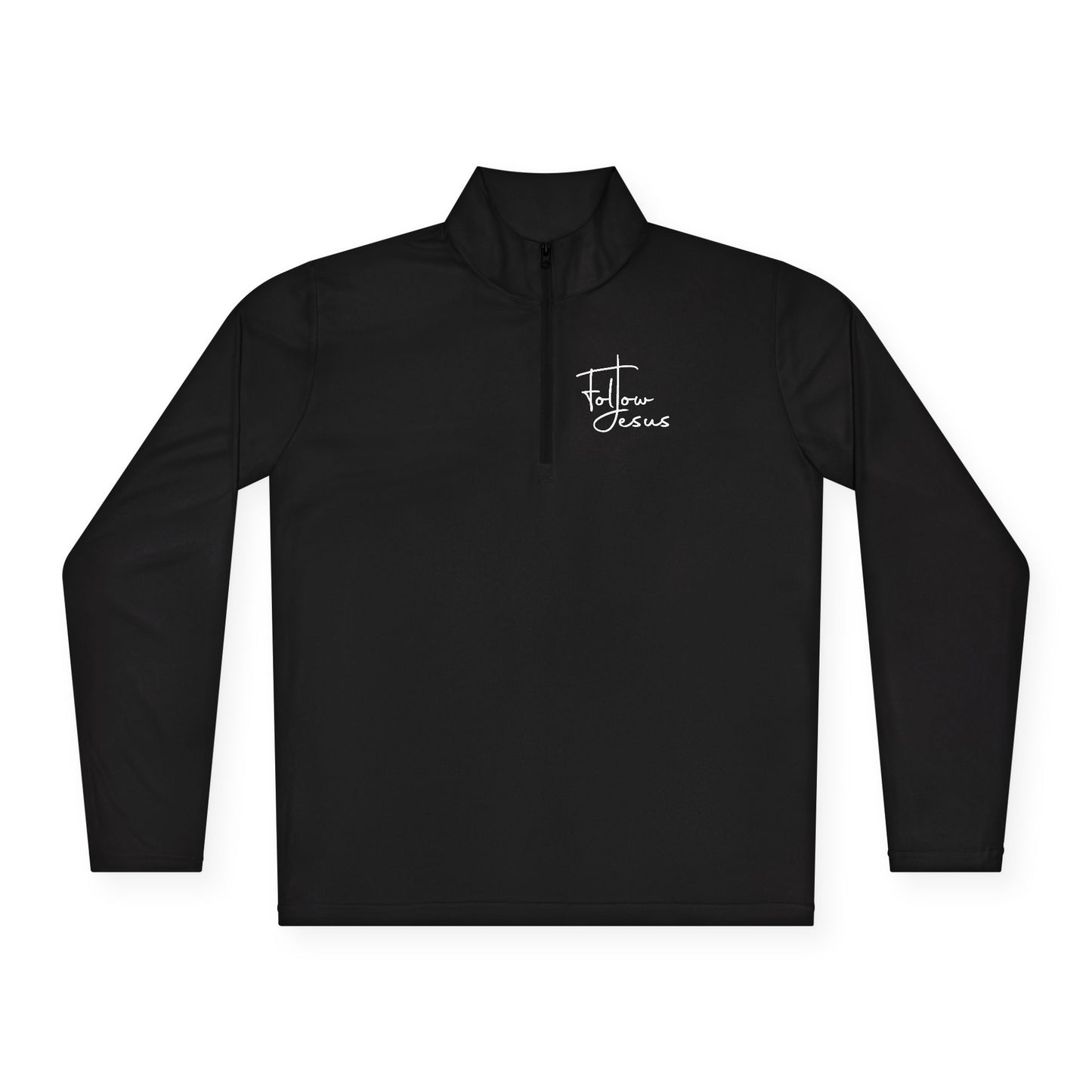 "Follow Jesus" | Unisex Quarter-Zip Pullover