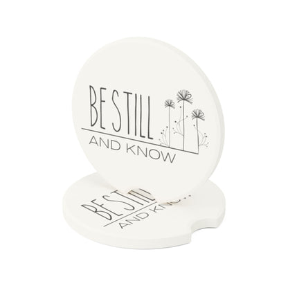 Be Still and Know | Inspirational Soapstone Car Coaster
