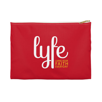 " LYFE: Living Your Faith Everyday" | Inspirational Accessory Pouch