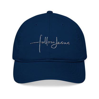"Follow Jesus" | Organic Embroidered Baseball Cap