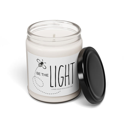"Be the Light" Scented Soy Candle - 9oz Inspirational Candle