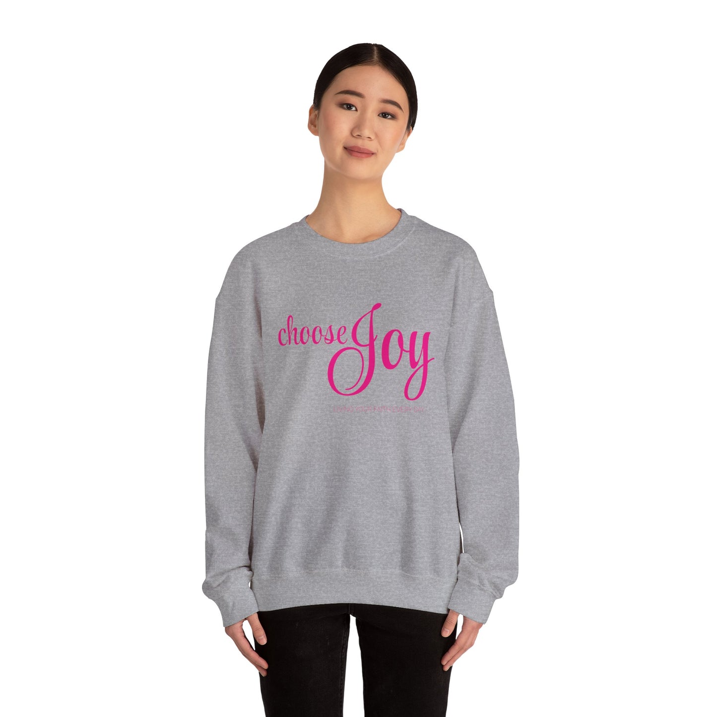 "Choose Joy" Unisex Crewneck Sweatshirt - Inspirational Everyday Wear