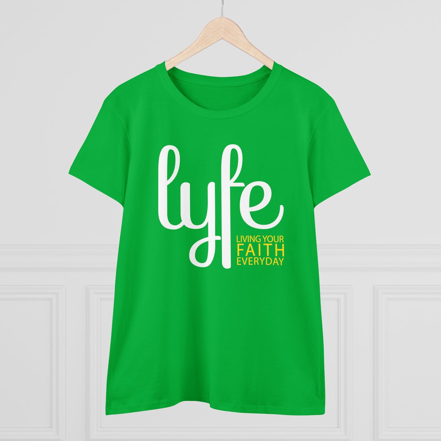 LYFE: Living Your Faith Everyday | Women's Midweight Cotton Short Sleeve Tee
