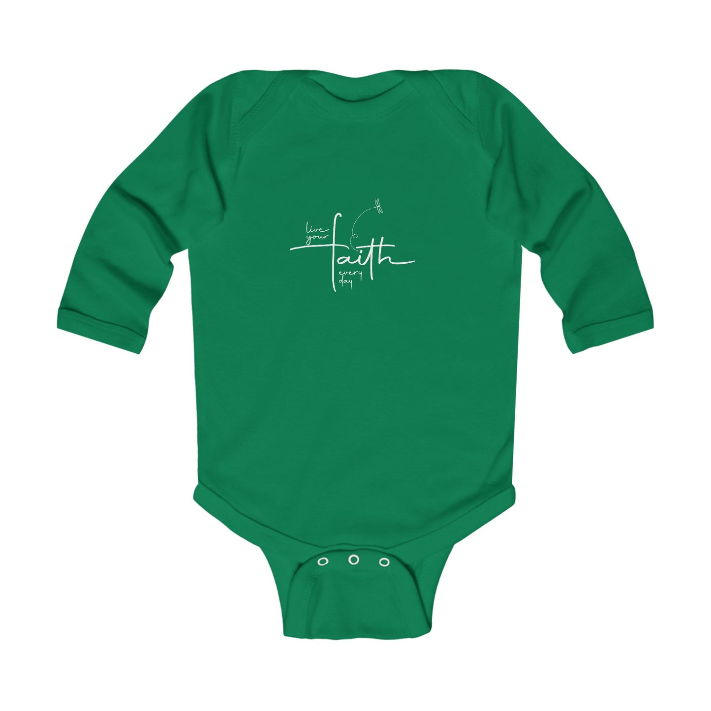 Living Your FAITH Every Day | Infant Long Sleeve Bodysuit
