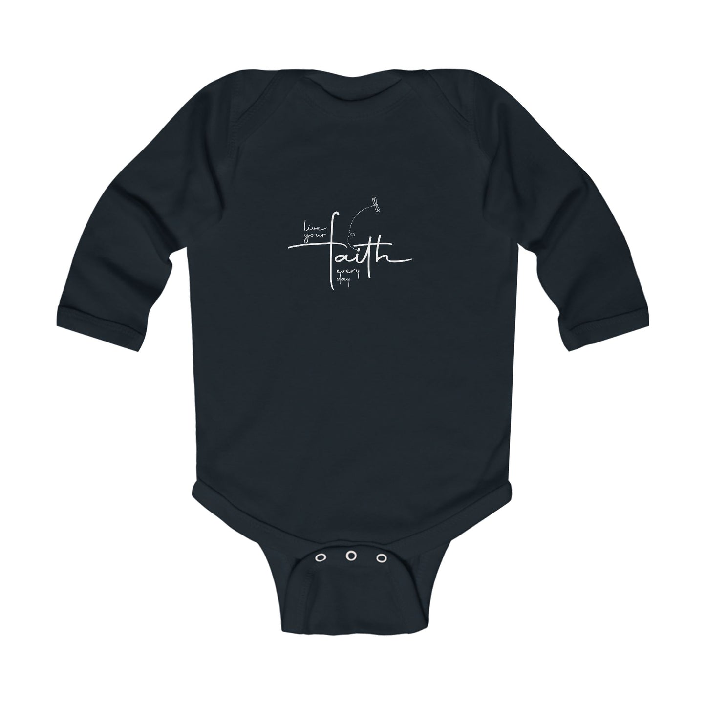 Living Your FAITH Every Day | Infant Long Sleeve Bodysuit