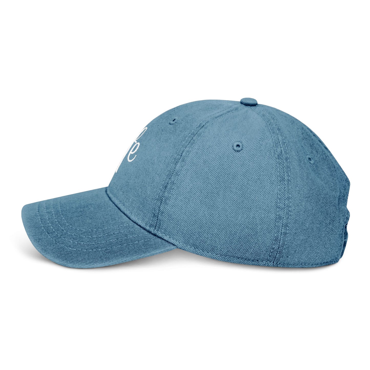 Embroidered Casual Denim Hat - 'Lyfe'