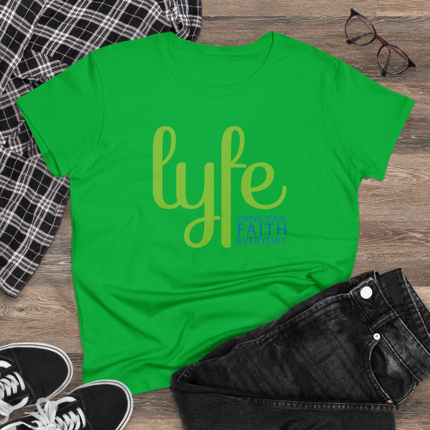 LYFE: Living Your Faith Everyday | Women's Midweight Cotton Short Sleeve Tee
