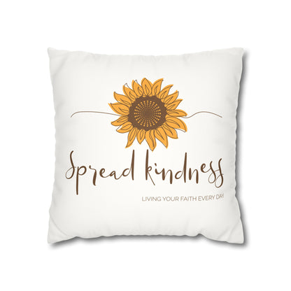 Spread Kindness | Faux Suede Square Pillowcase
