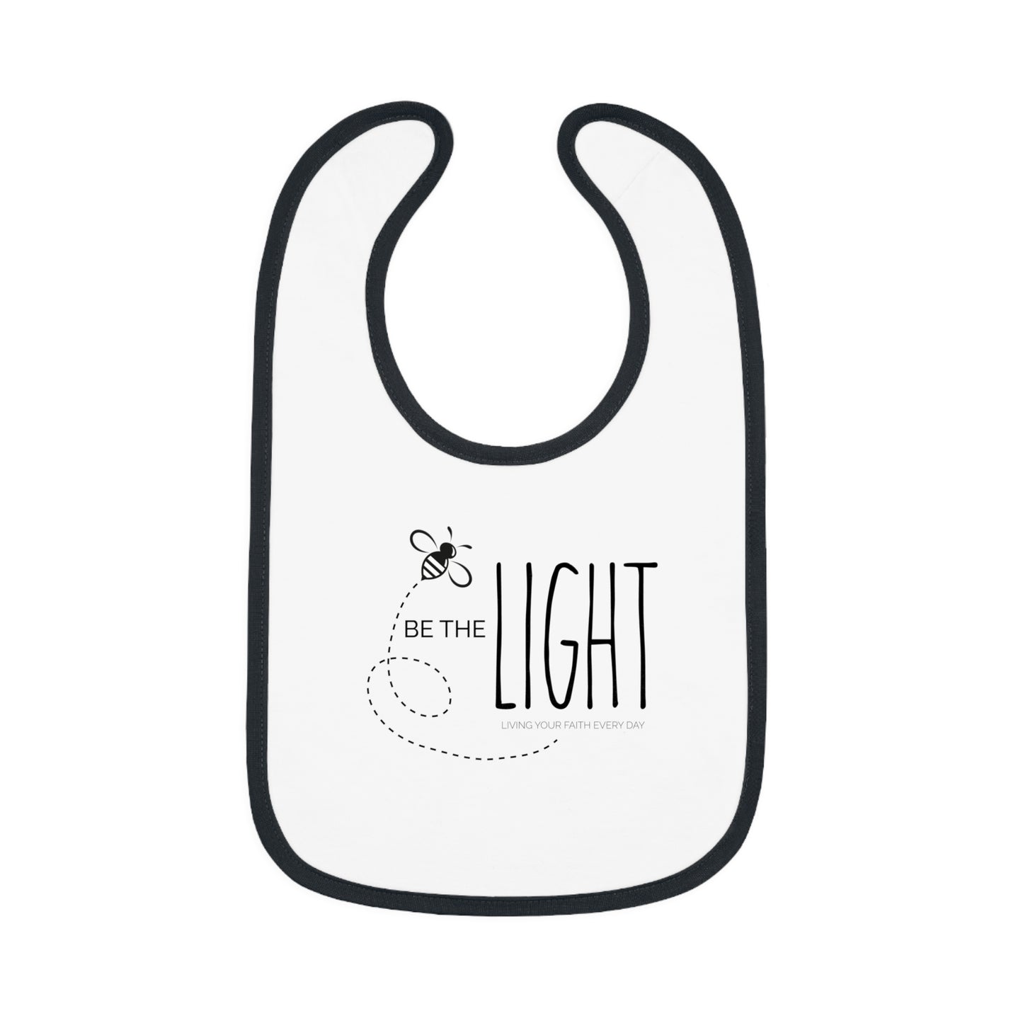 Be the Light | Inspirational Jersey Bib for Newborns