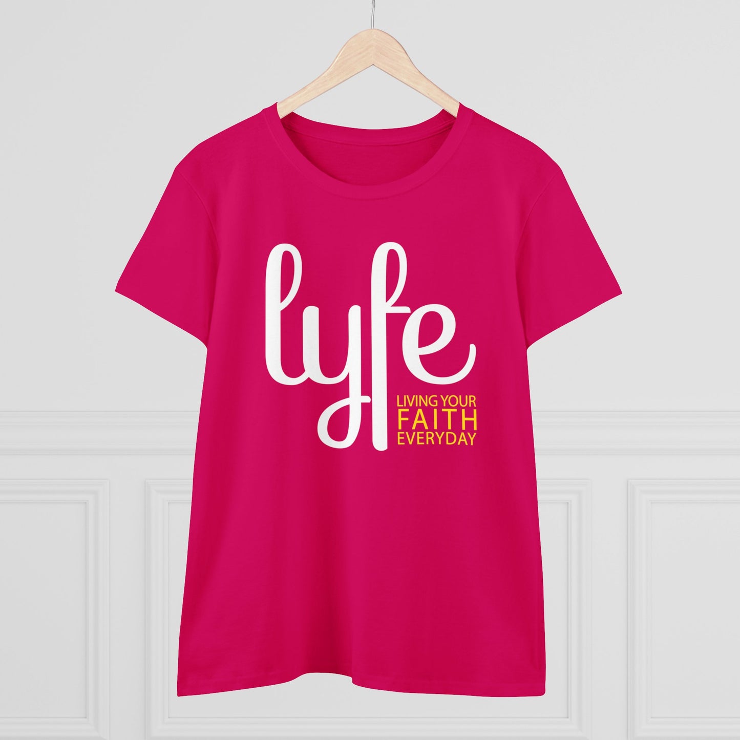 LYFE: Living Your Faith Everyday | Women's Midweight Cotton Short Sleeve Tee