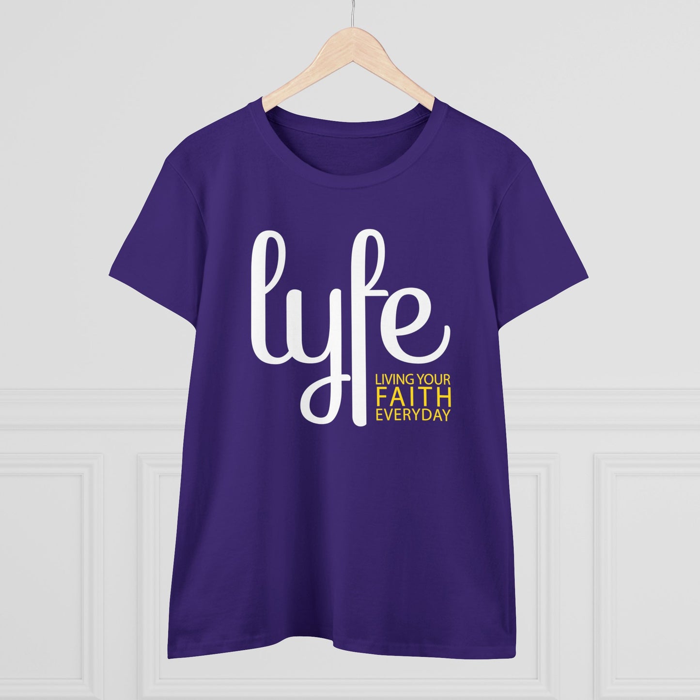 LYFE: Living Your Faith Everyday | Women's Midweight Cotton Short Sleeve Tee
