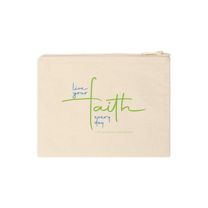 "Live Your Faith Every Day" | Accessory Zipper Pouch