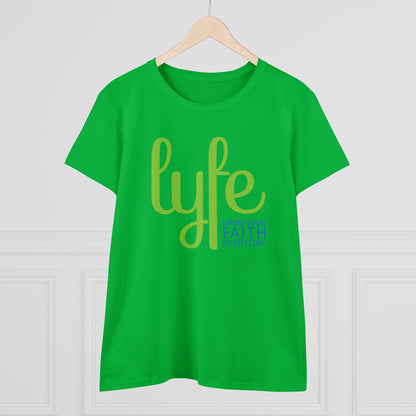 LYFE: Living Your Faith Everyday | Women's Midweight Cotton Short Sleeve Tee