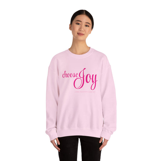 "Choose Joy" Unisex Crewneck Sweatshirt - Inspirational Everyday Wear