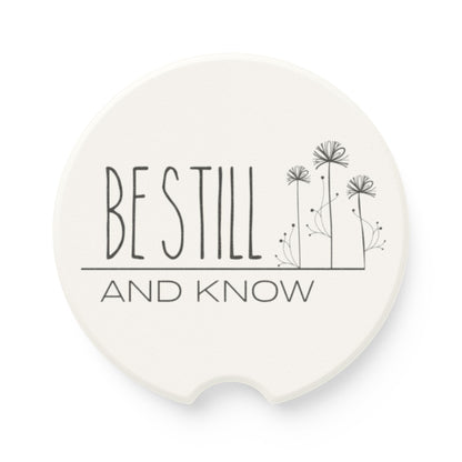 Be Still and Know | Inspirational Soapstone Car Coaster