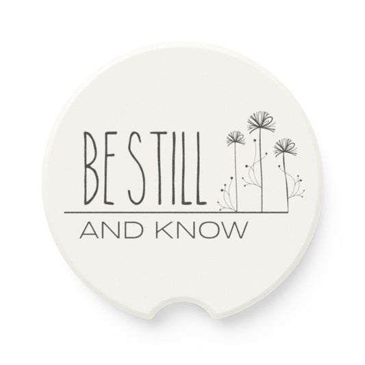 Be Still and Know | Inspirational Soapstone Car Coaster