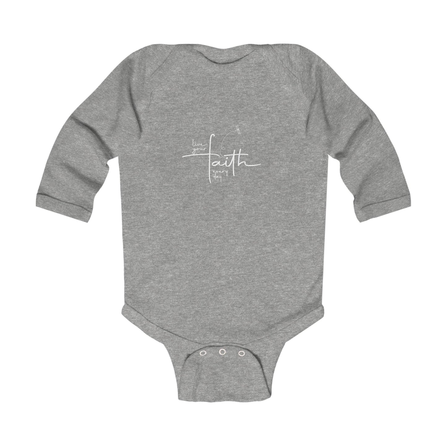 Living Your FAITH Every Day | Infant Long Sleeve Bodysuit