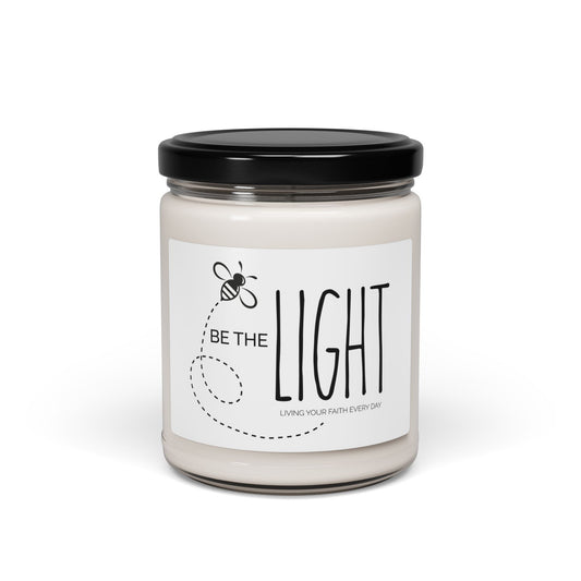 "Be the Light" Scented Soy Candle - 9oz Inspirational Candle