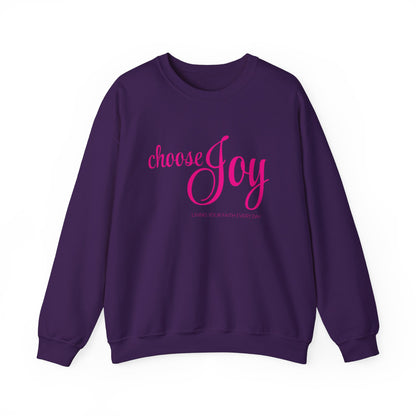 "Choose Joy" Unisex Crewneck Sweatshirt - Inspirational Everyday Wear