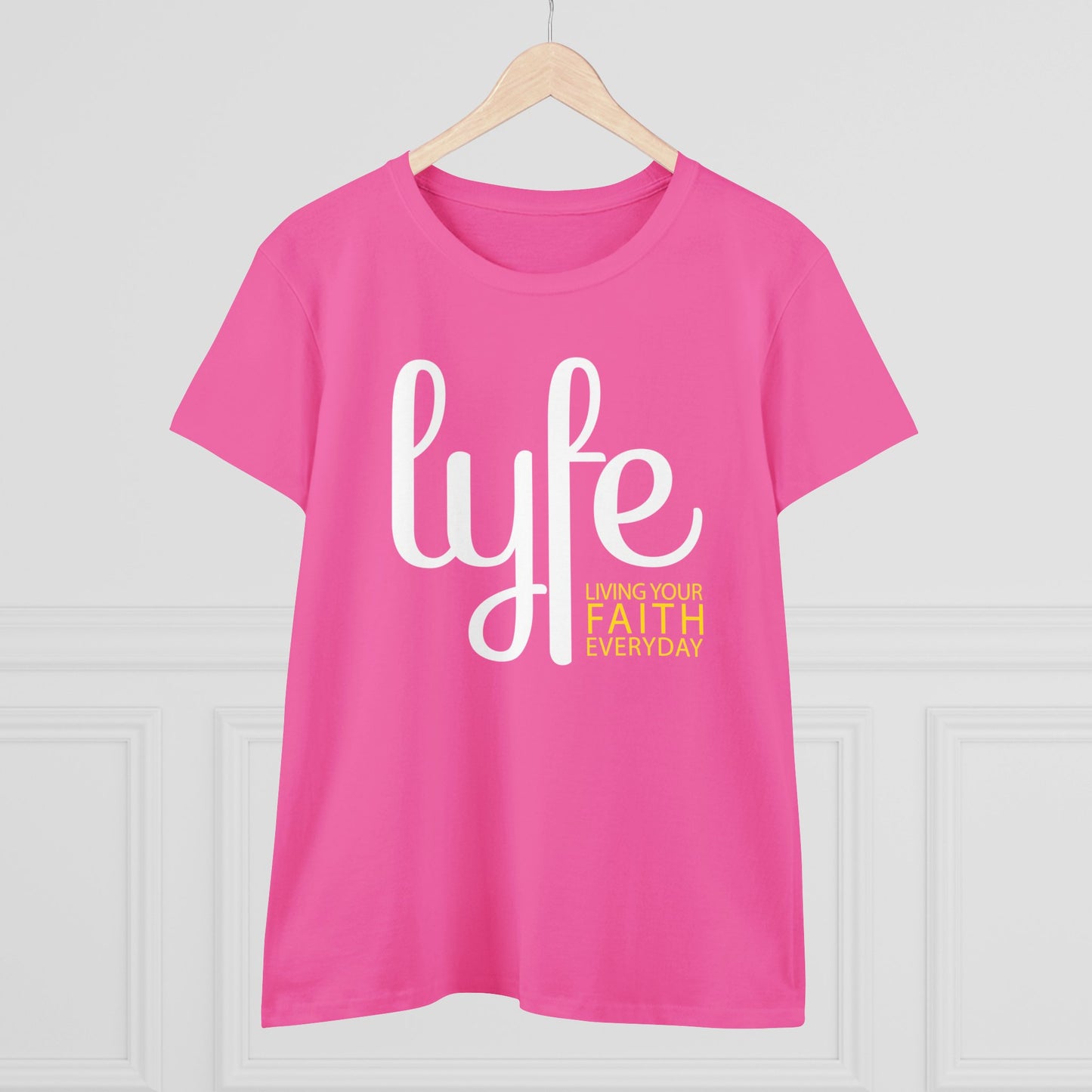 LYFE: Living Your Faith Everyday | Women's Midweight Cotton Short Sleeve Tee