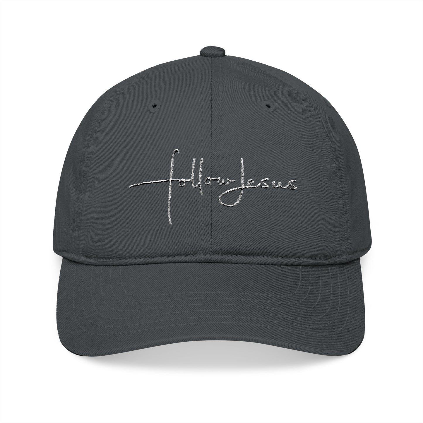"Follow Jesus" | Organic Embroidered Baseball Cap
